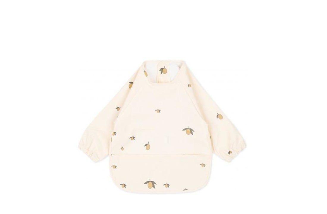 Dinner bib longsleeve Lemon