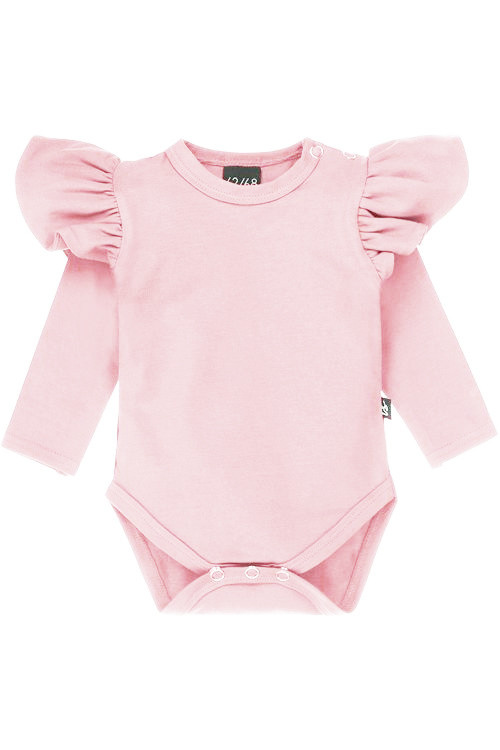 Babystyling Ruffle romper roze