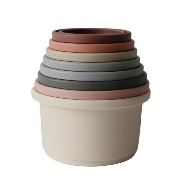 Mushie stacking cups