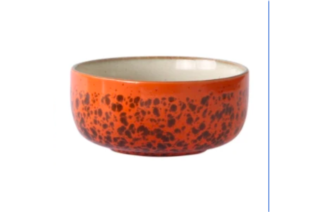 Ceramic 70's dessert bowl: Panther
