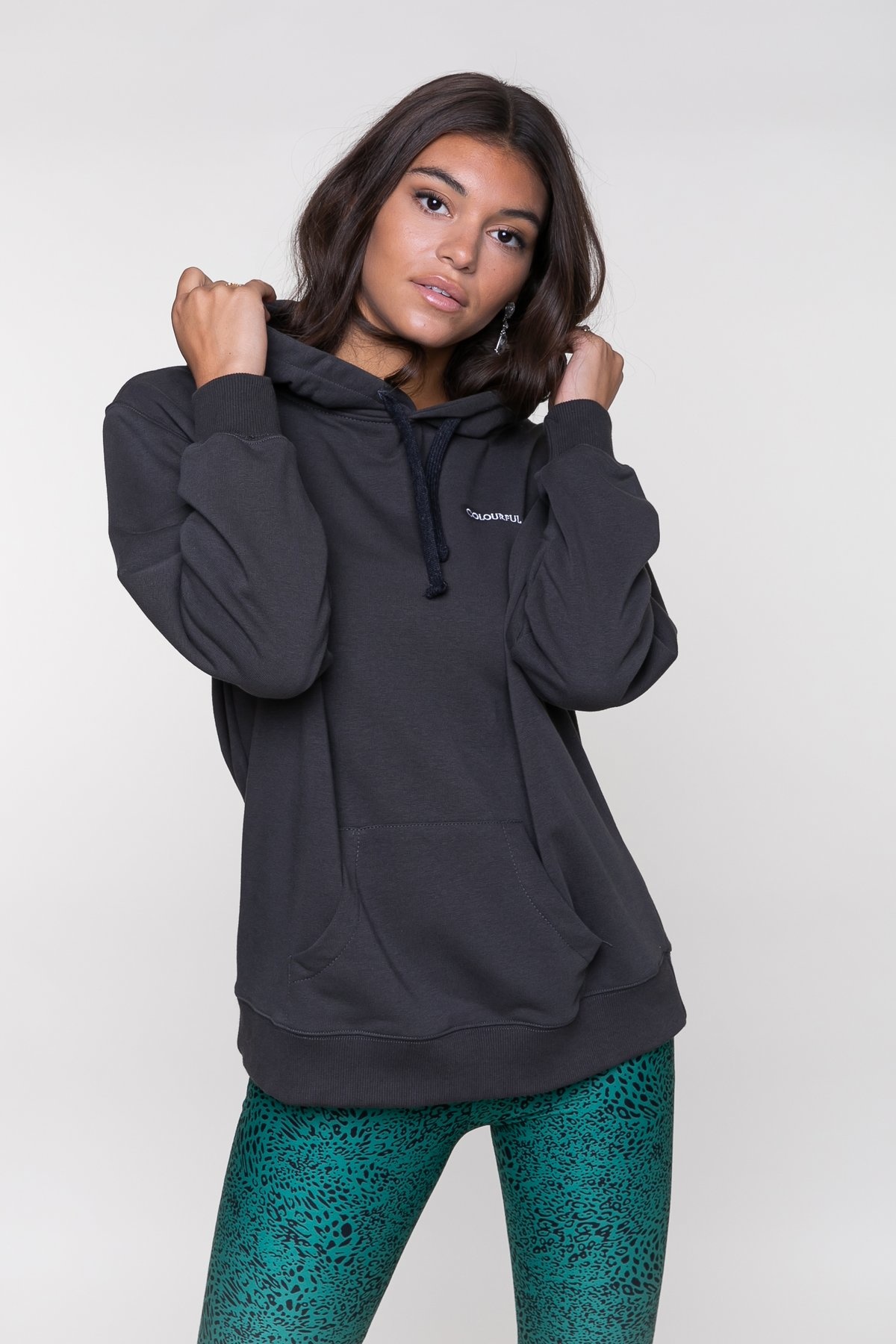 Colourful Rebel Lovers & Dreamers Oversized Hoodie Women Pirate Black