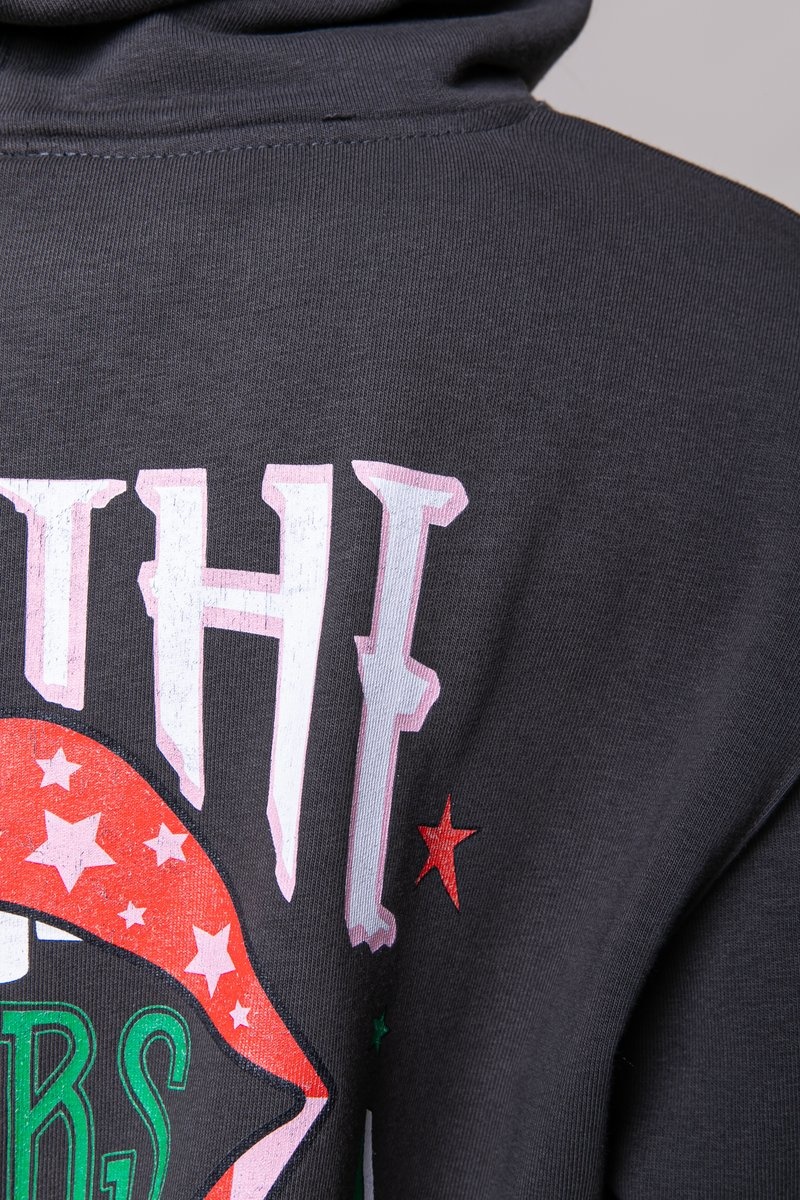 Colourful Rebel Lovers & Dreamers Oversized Hoodie Women Pirate Black
