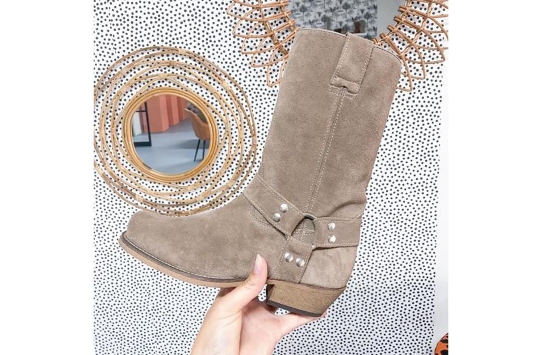 DWRS Dallas ring suède Taupe