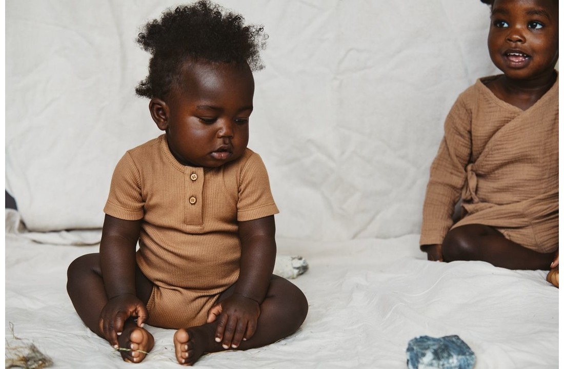 Mingo Rib Bodysuit Warm Earth
