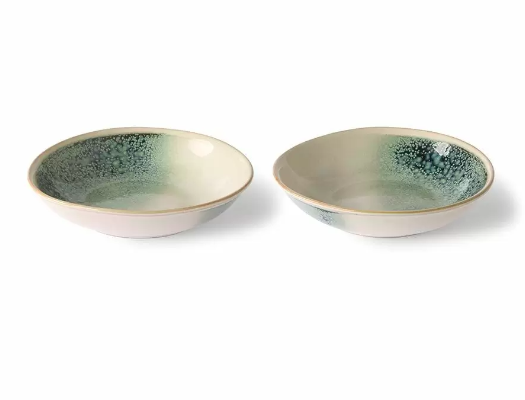 70's Ceramics: curry bowls mist