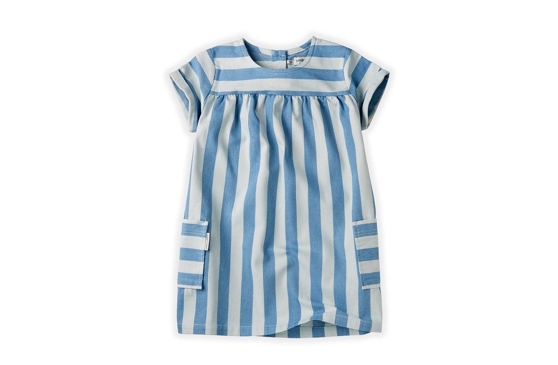 Sproet & Sprout Dress Denim Stripe