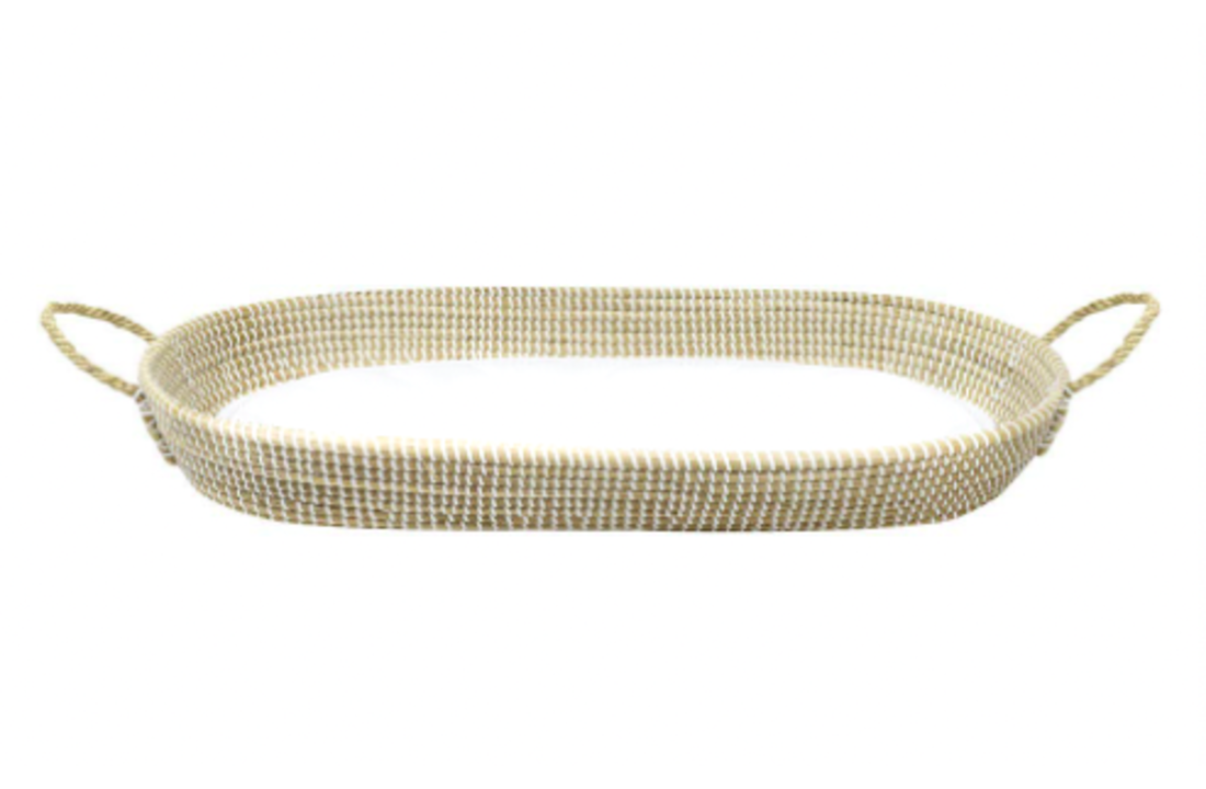 Verschoonmandje zeegras incl matras