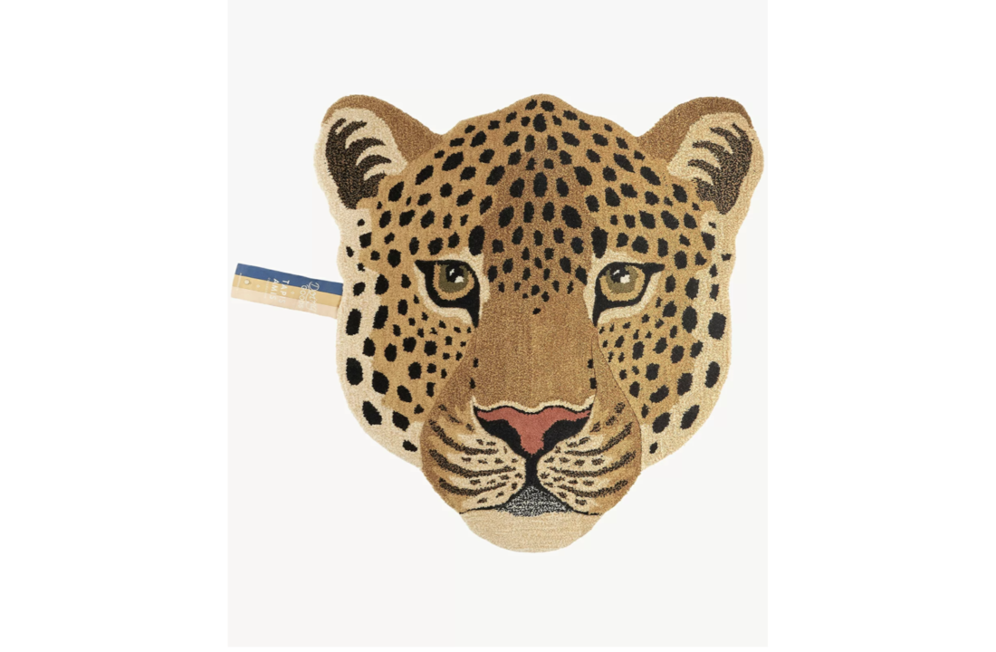 Doing Goods Himani Leopard Head Rug Large