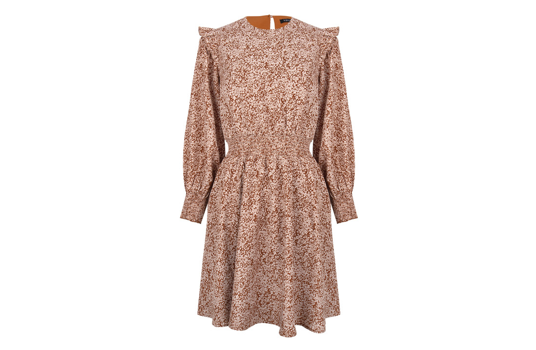 Ydence Dress Kayla Camel print