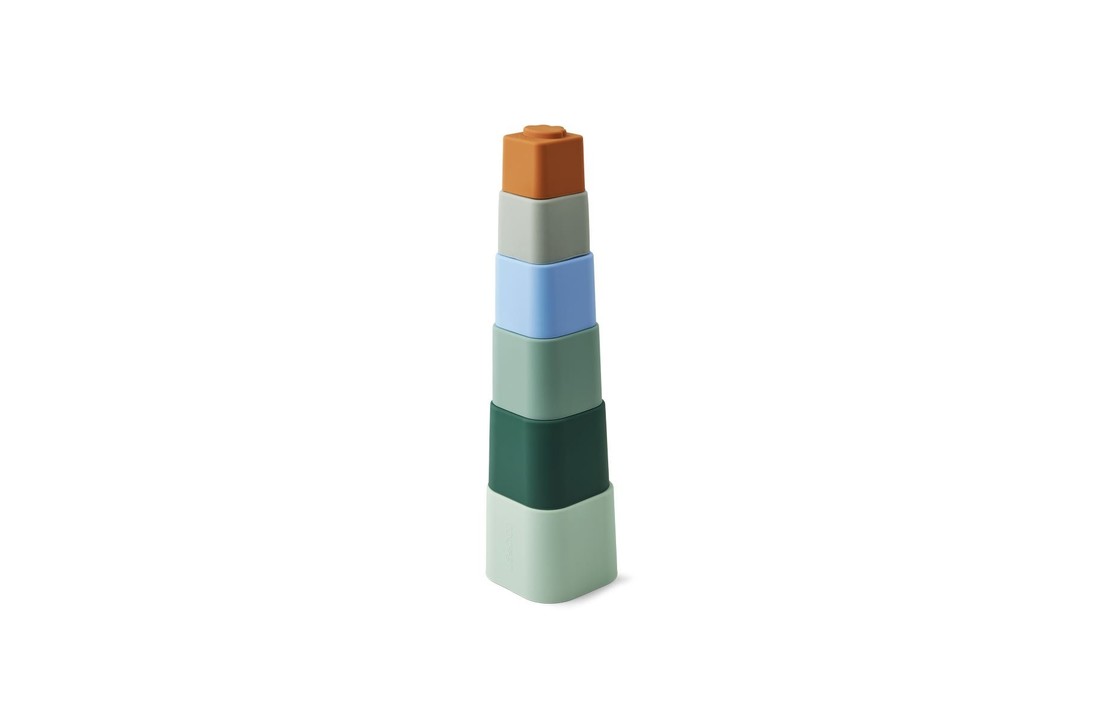 Zuzu Stacking cups Dove Blue Multi mix