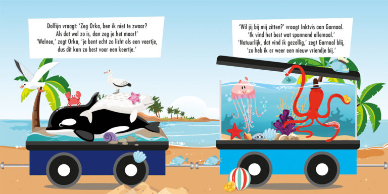 Puzzeltrein Dieren in het water