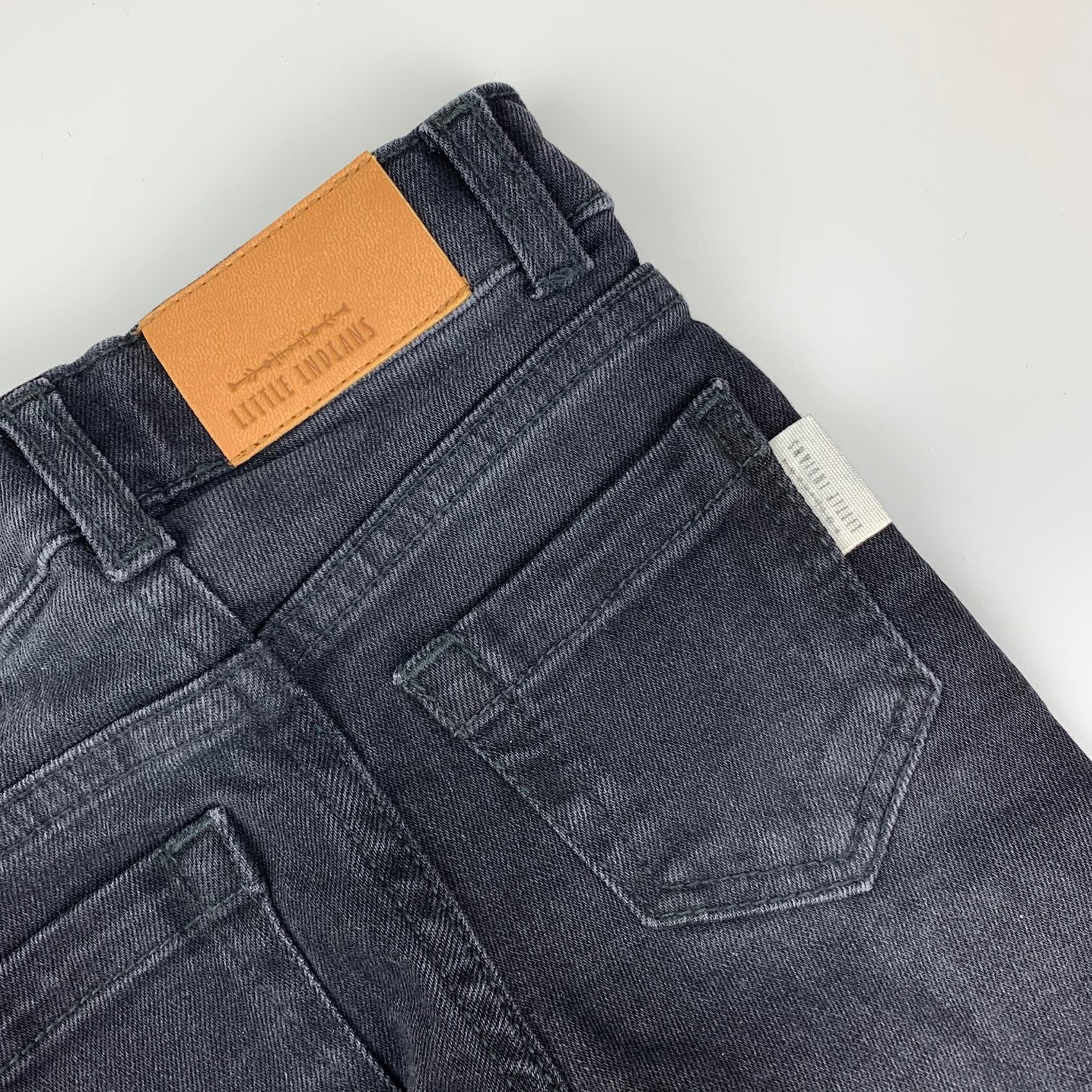 Little Indians Denim Short - Dark Grey