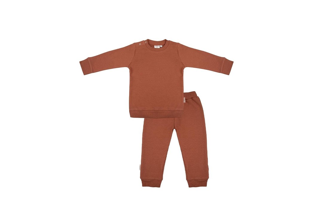 Little Indians Pajamas Waffle - Amber Brown