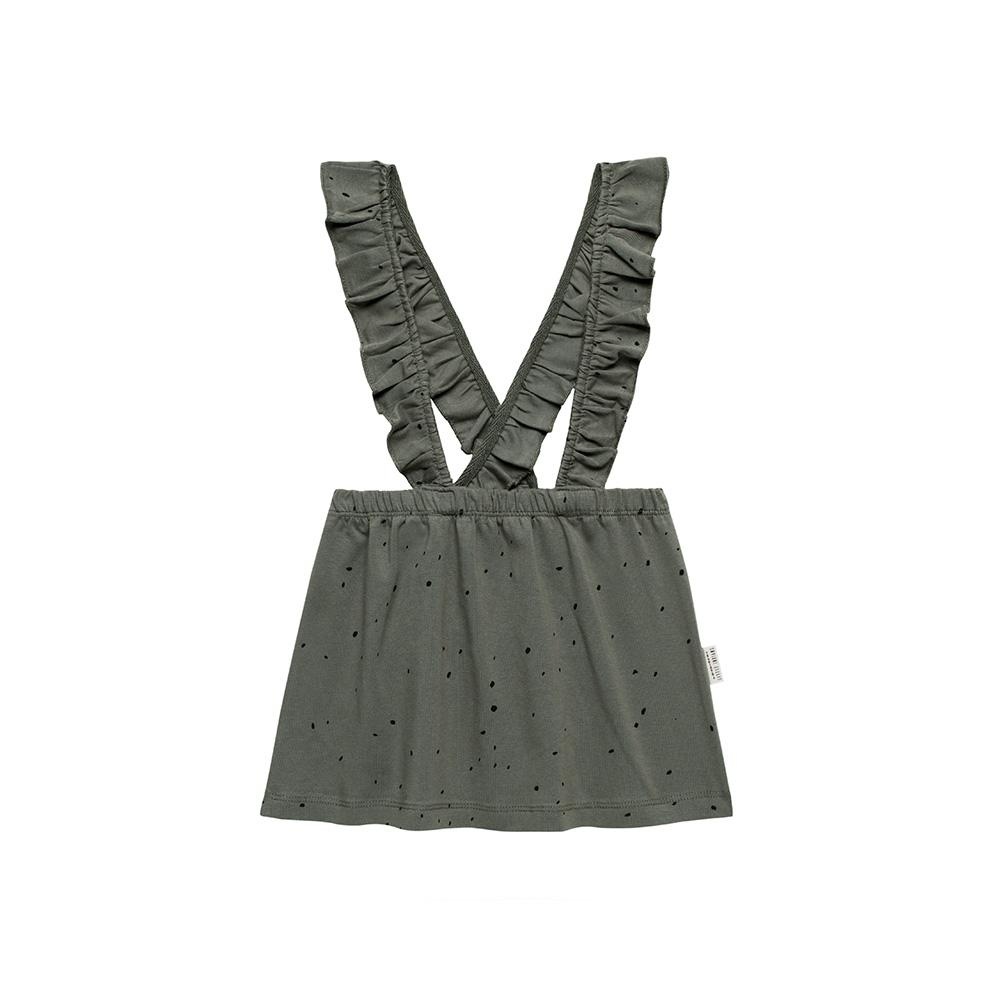 Salopette Dress Dots Dusty Olive