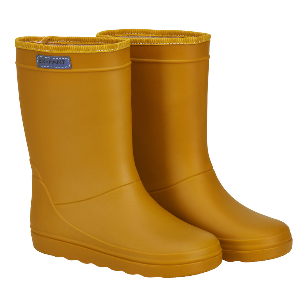 Rubber Rain Boot Solid Nugget Gold