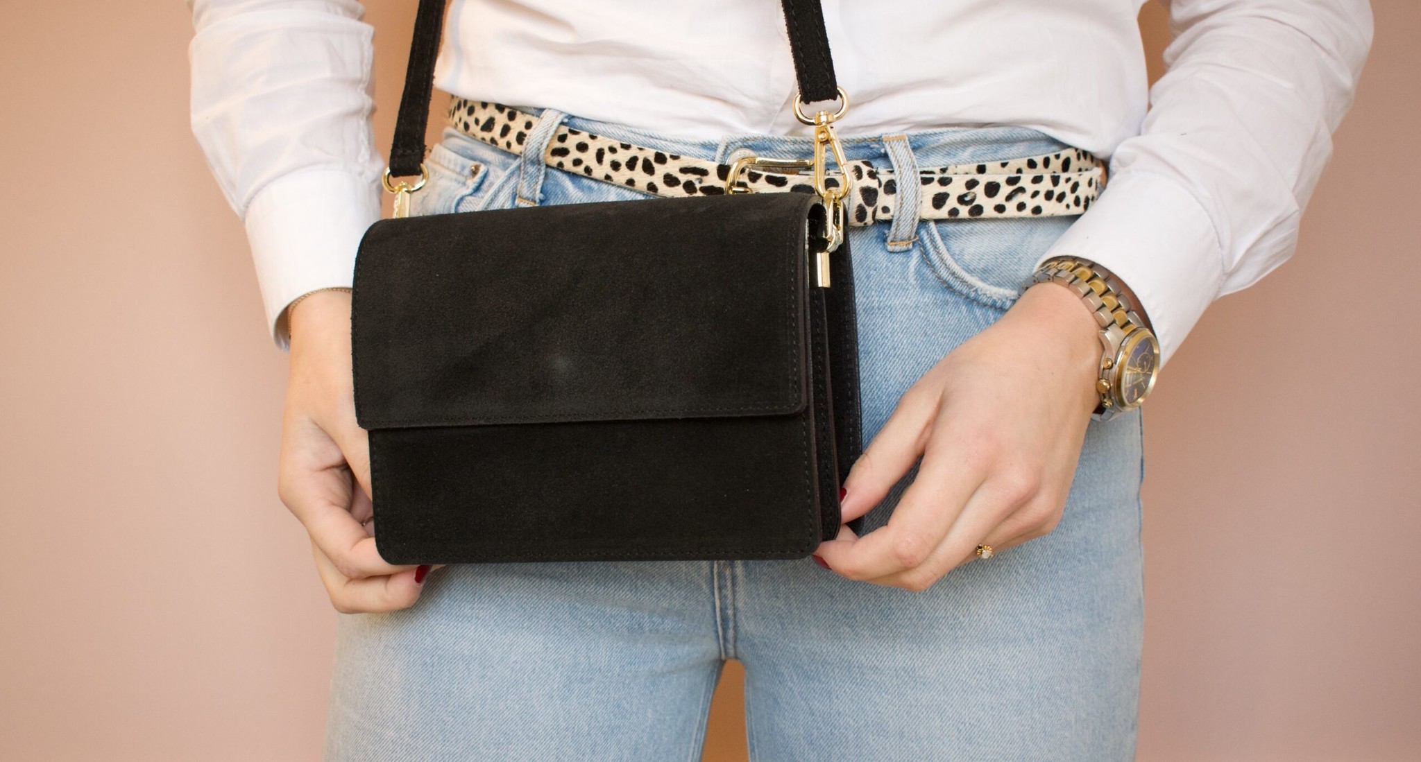 Alex black suede