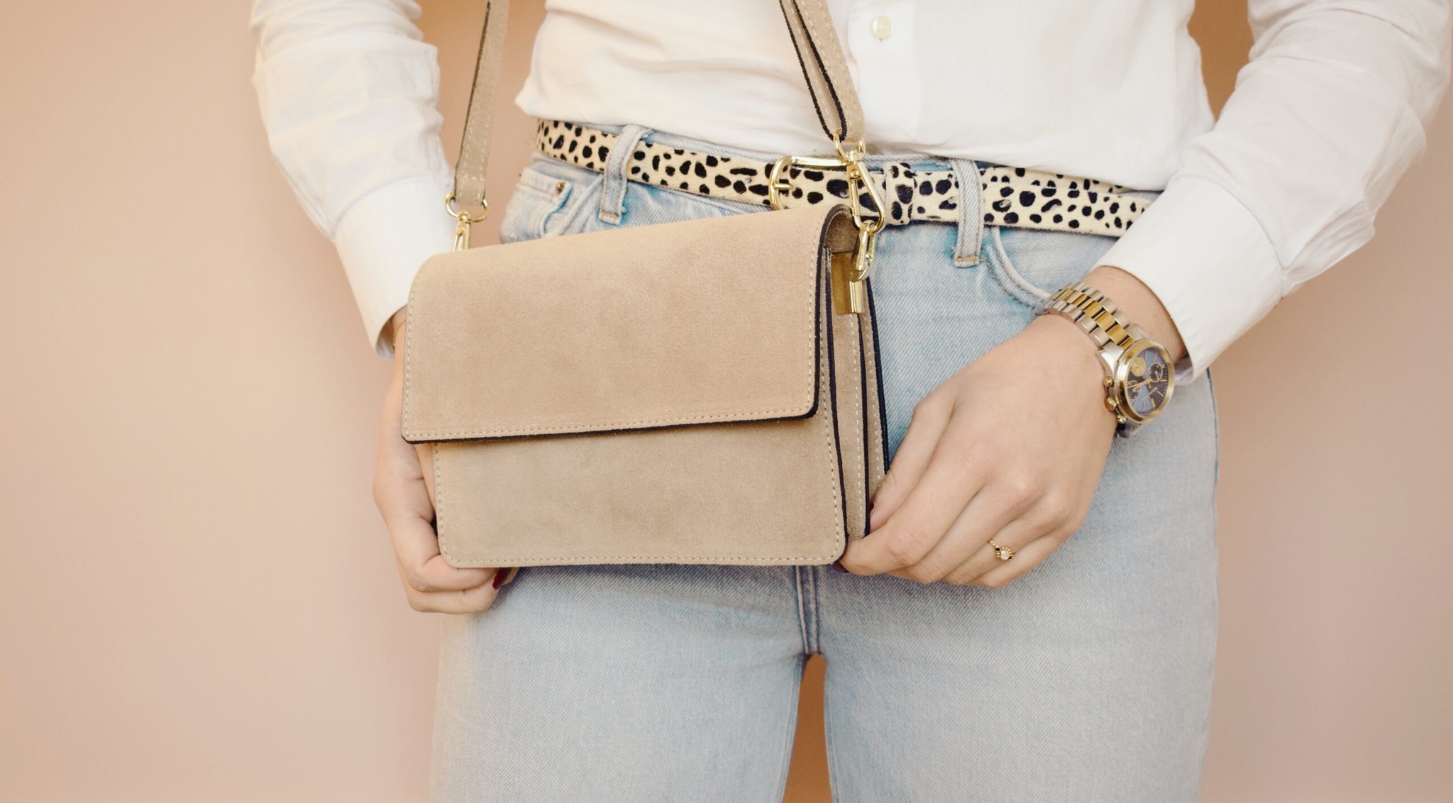 Alex beige suede