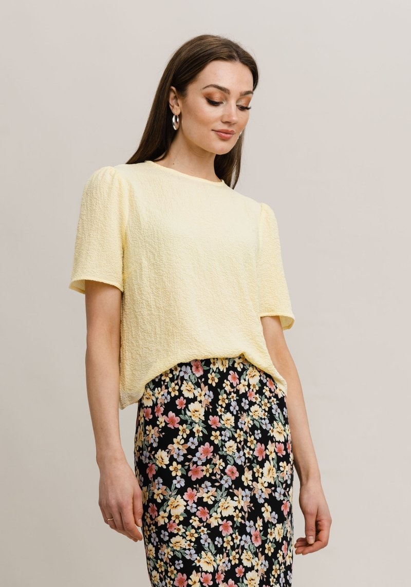 Cornelia Puff Top Light Yellow