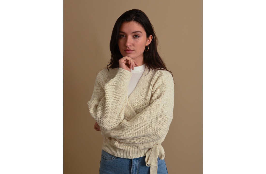 Erlijn wrap top cream