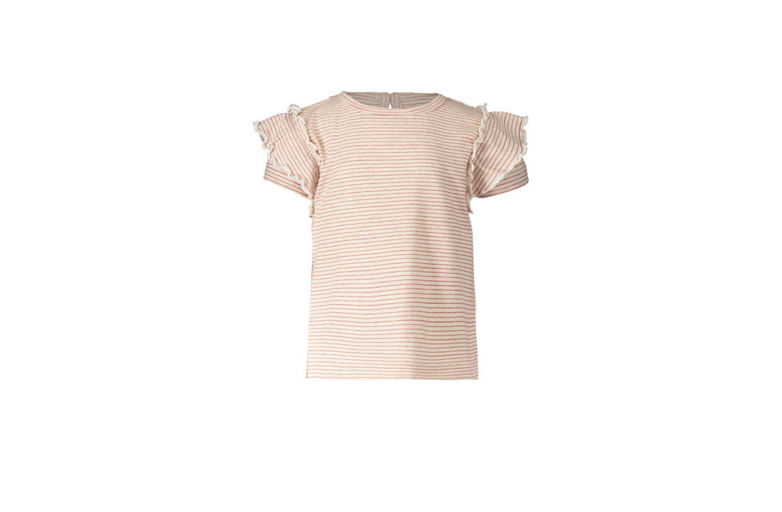 Pexi Lexi Tee short sleeve ruffle Stripe
