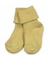 Cotton rib baby socks Khaki