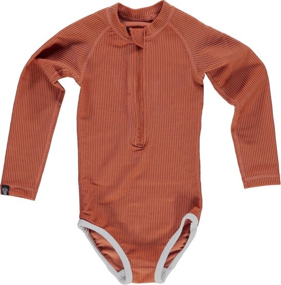 Earth Ribbed Rust Suit