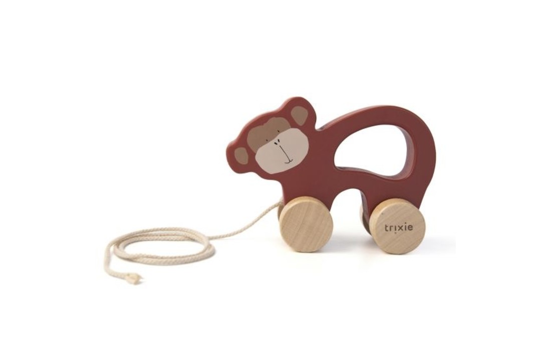Houten trekspeeltje - Mr. Monkey