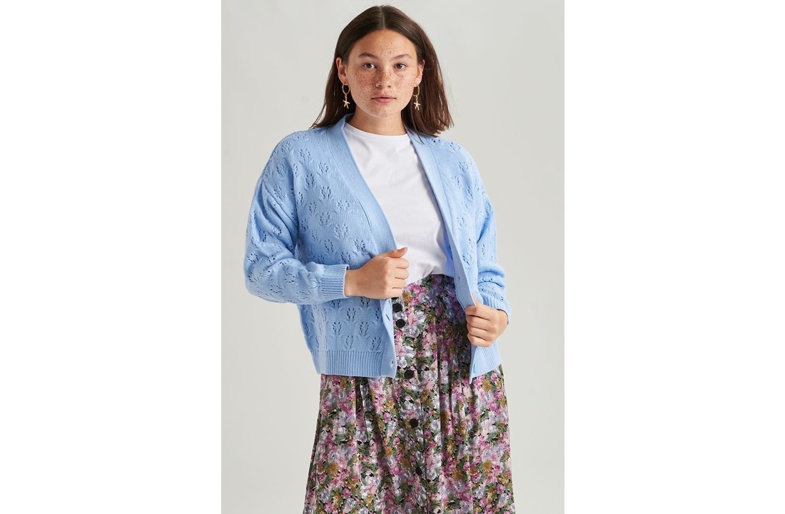40786a Vest Blauw