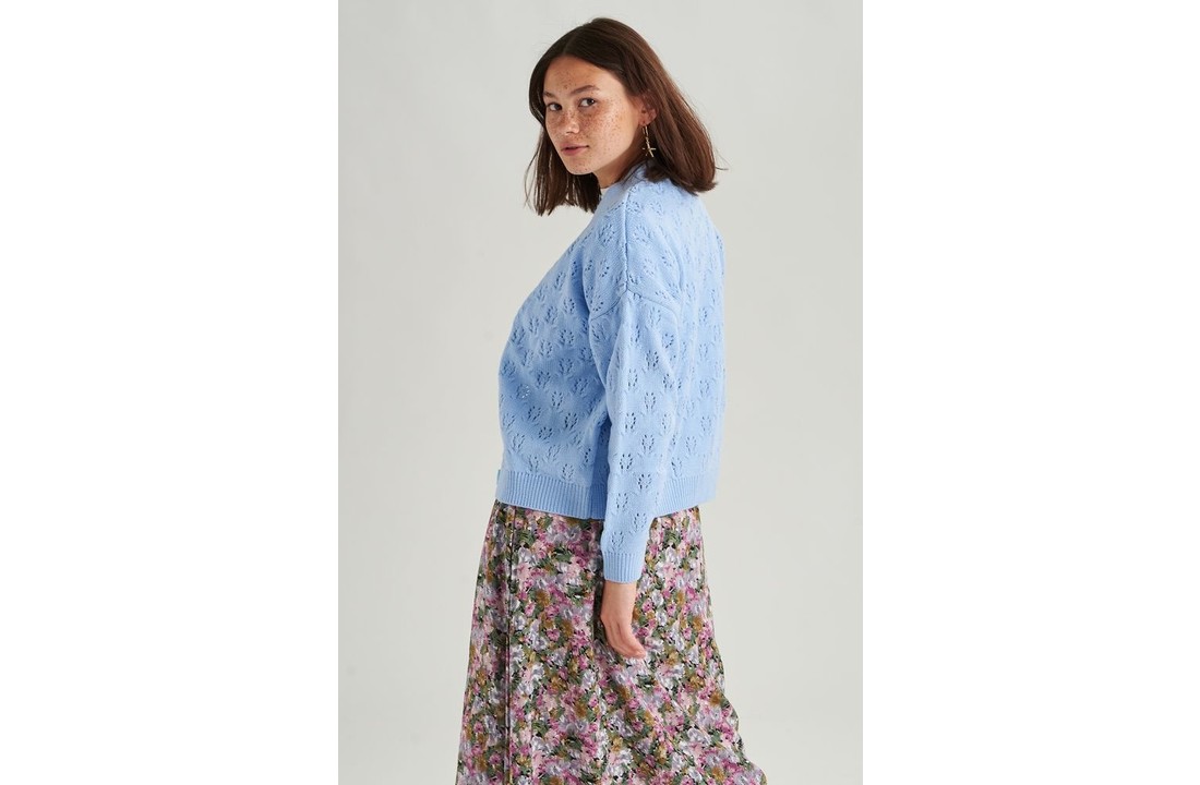 40786a Vest Blauw
