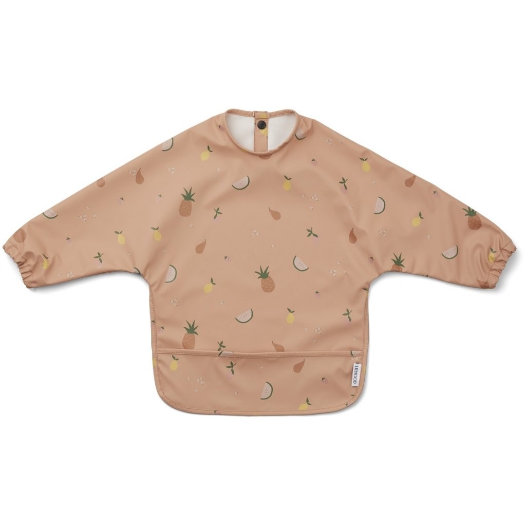 Merle cape bib fruit roze