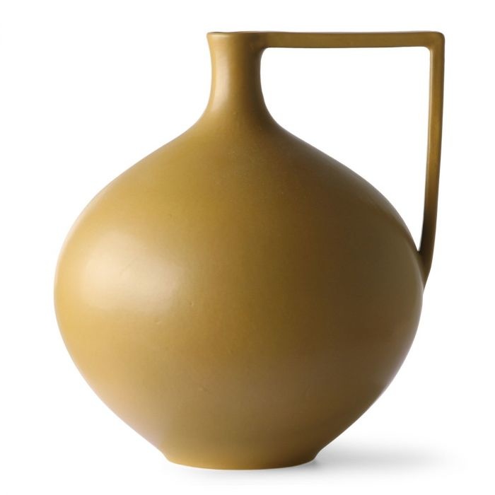 ceramic jar L mustard