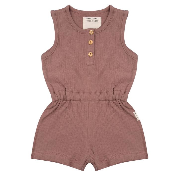 Jumpsuit Short Muslin - Burlwood