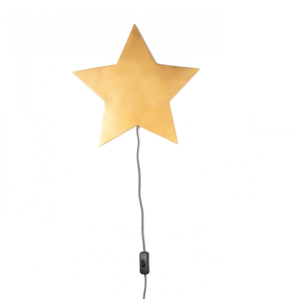 Barbe Wandlamp Ster Goud