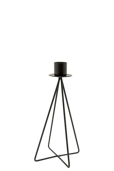 candle holder jasper black