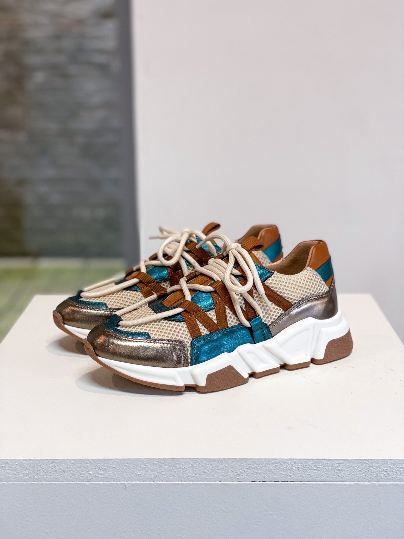 Los Angeles Sneaker Bronze / Petrol