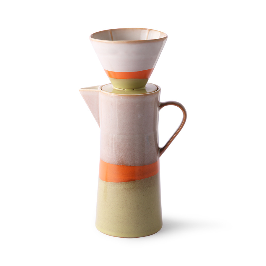 70s ceramics coffee filter: saturn
