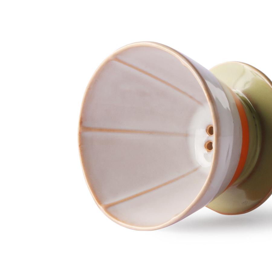 70s ceramics coffee filter: saturn