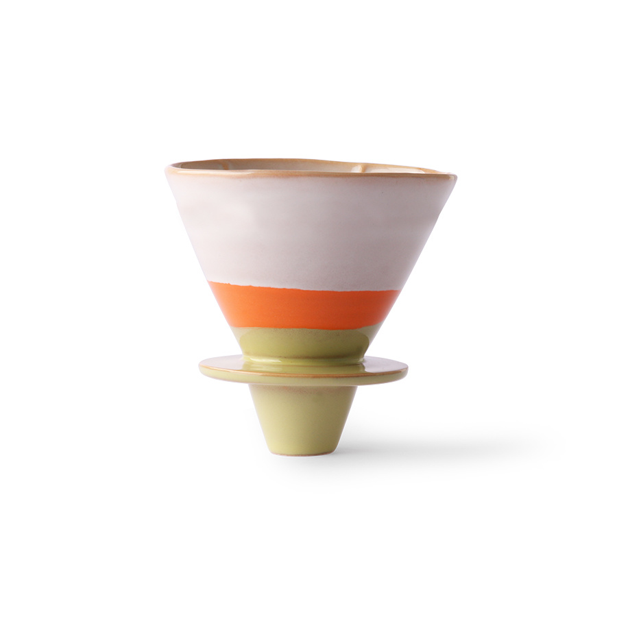 70s ceramics coffee filter: saturn