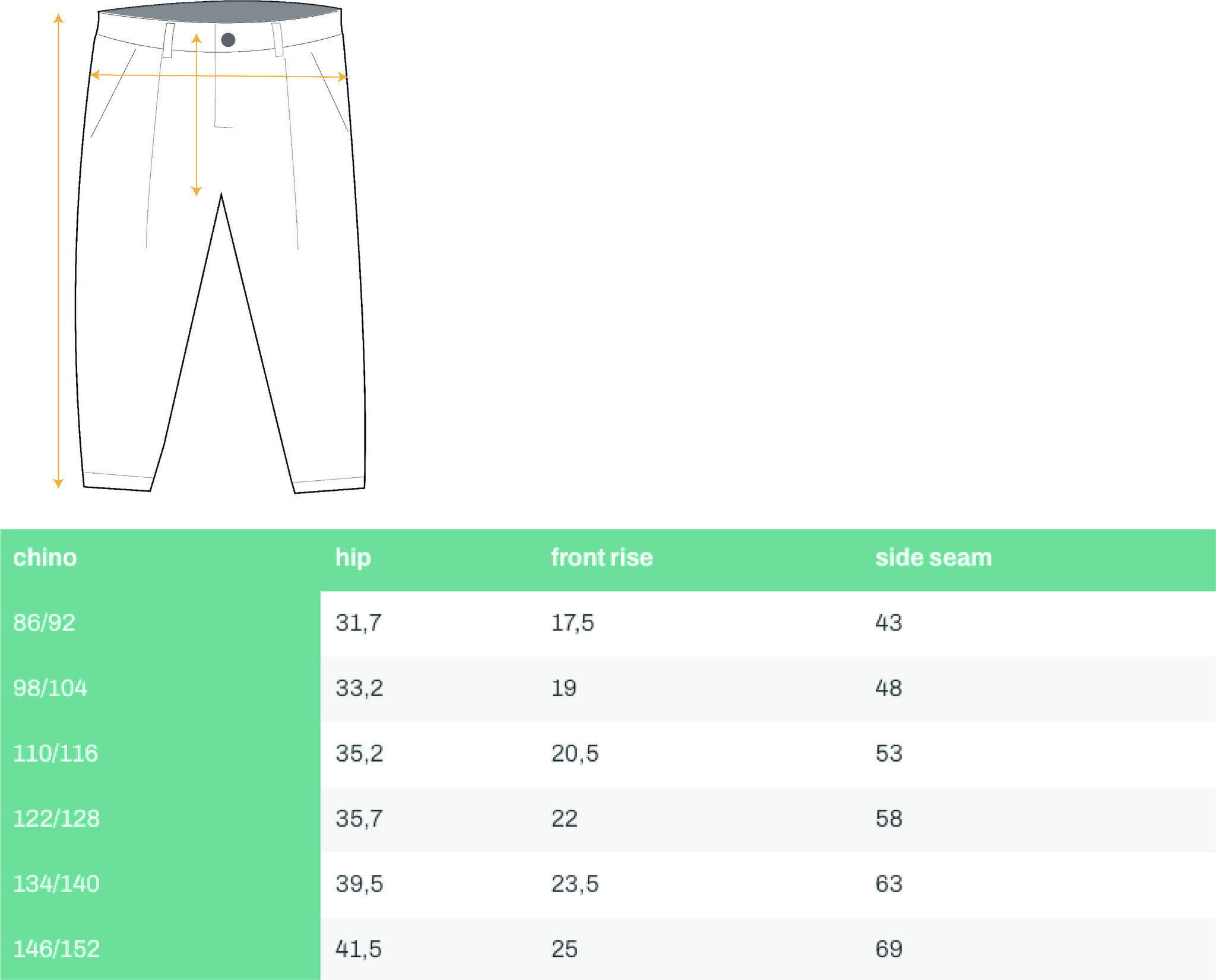 Basics Botanical - chino wt taping
