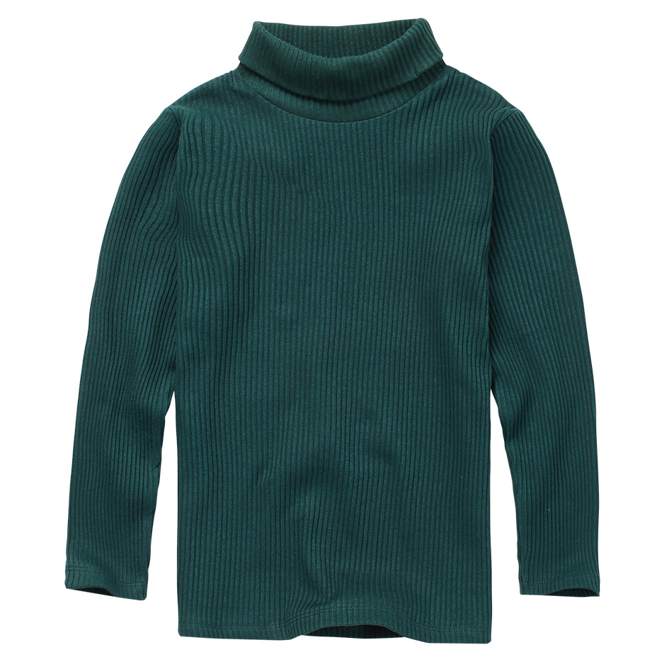 Rib Turtle Neck Dark Emerald