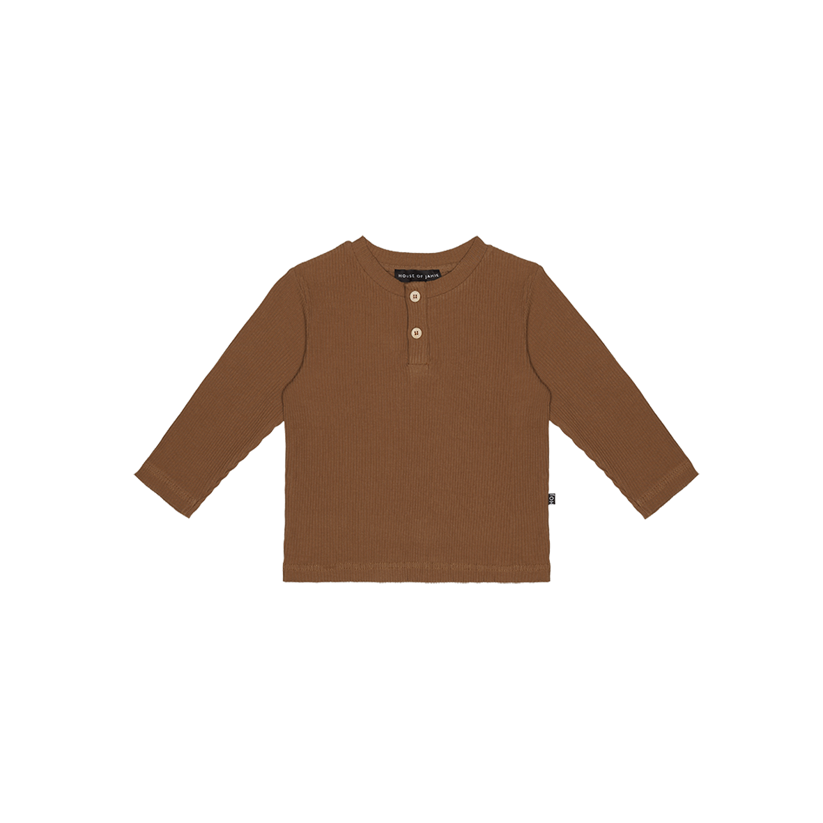 Rib Long Sleeve Tee Ginger Bread