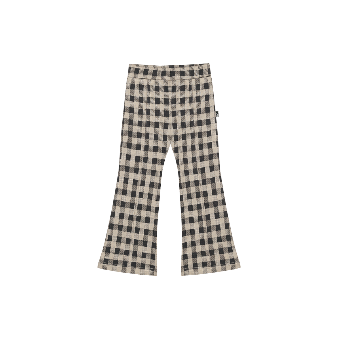 Flared Pants Charcoal Vichy