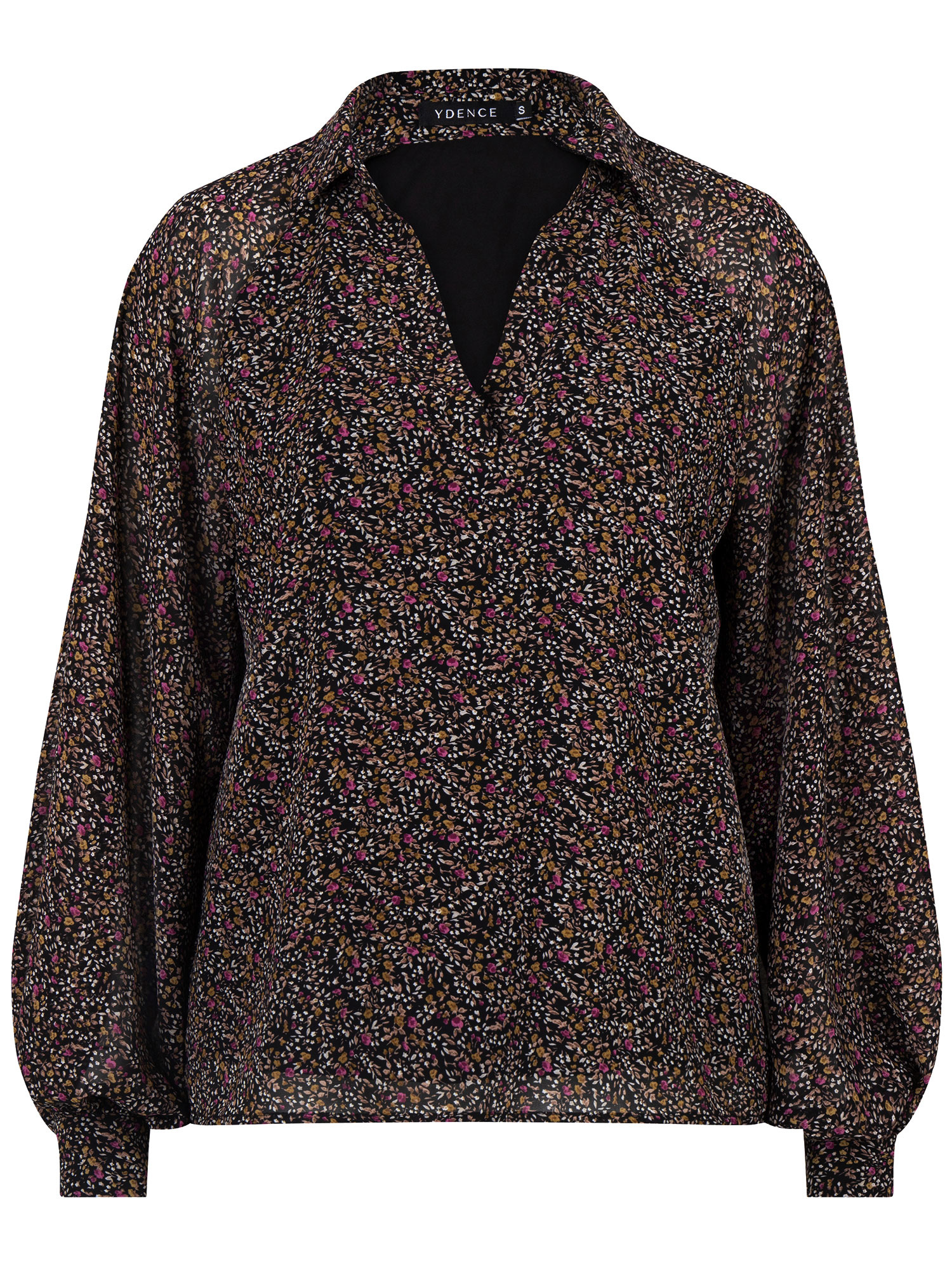 Top Noelle Black flower