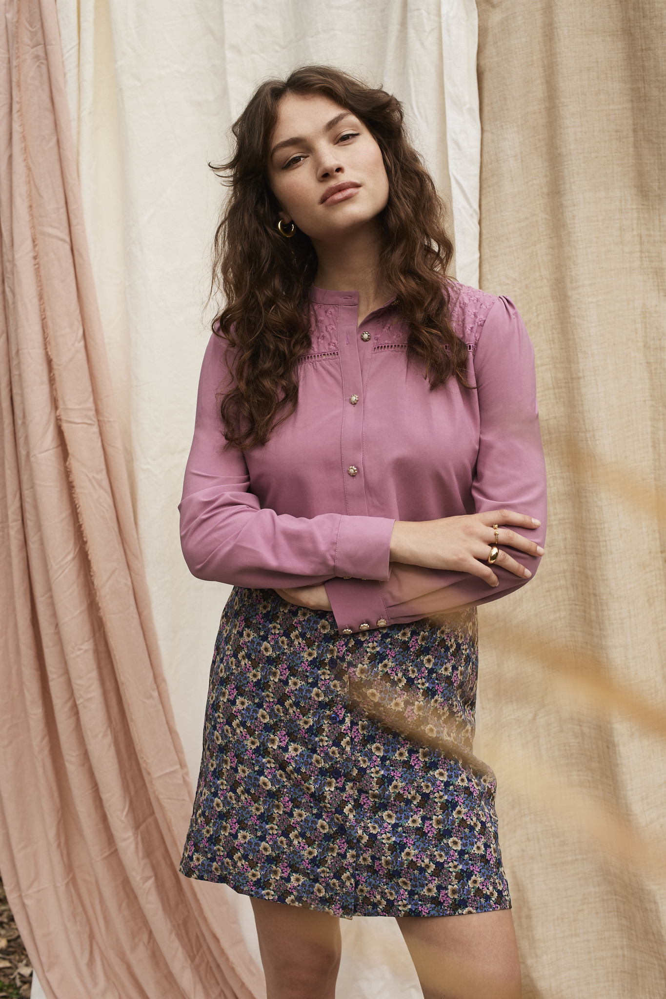 Blouse Philine Dusty purple