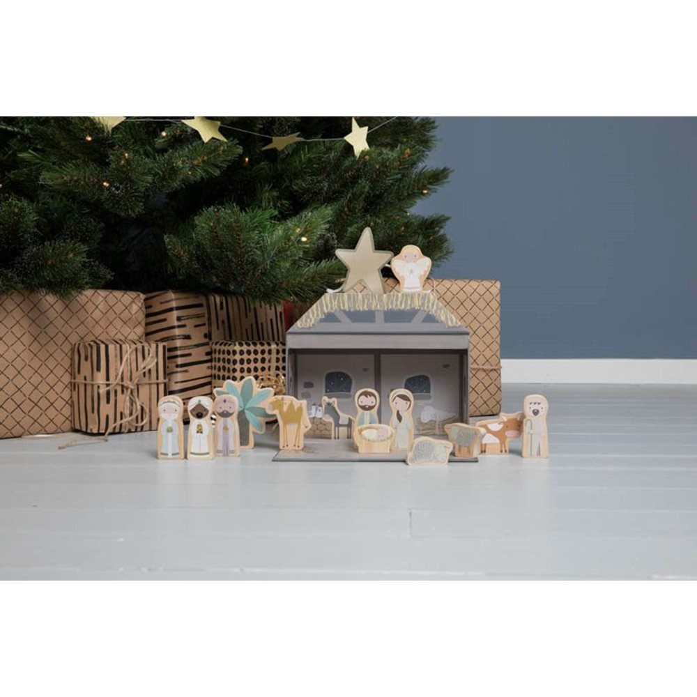 Speelkoffer Kerststal