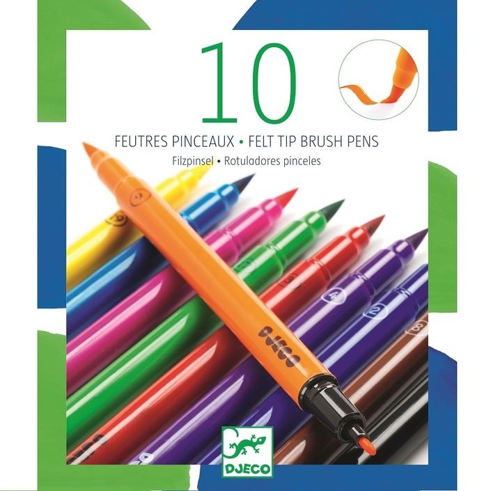 Pens & markers - 10 felt brushes classic