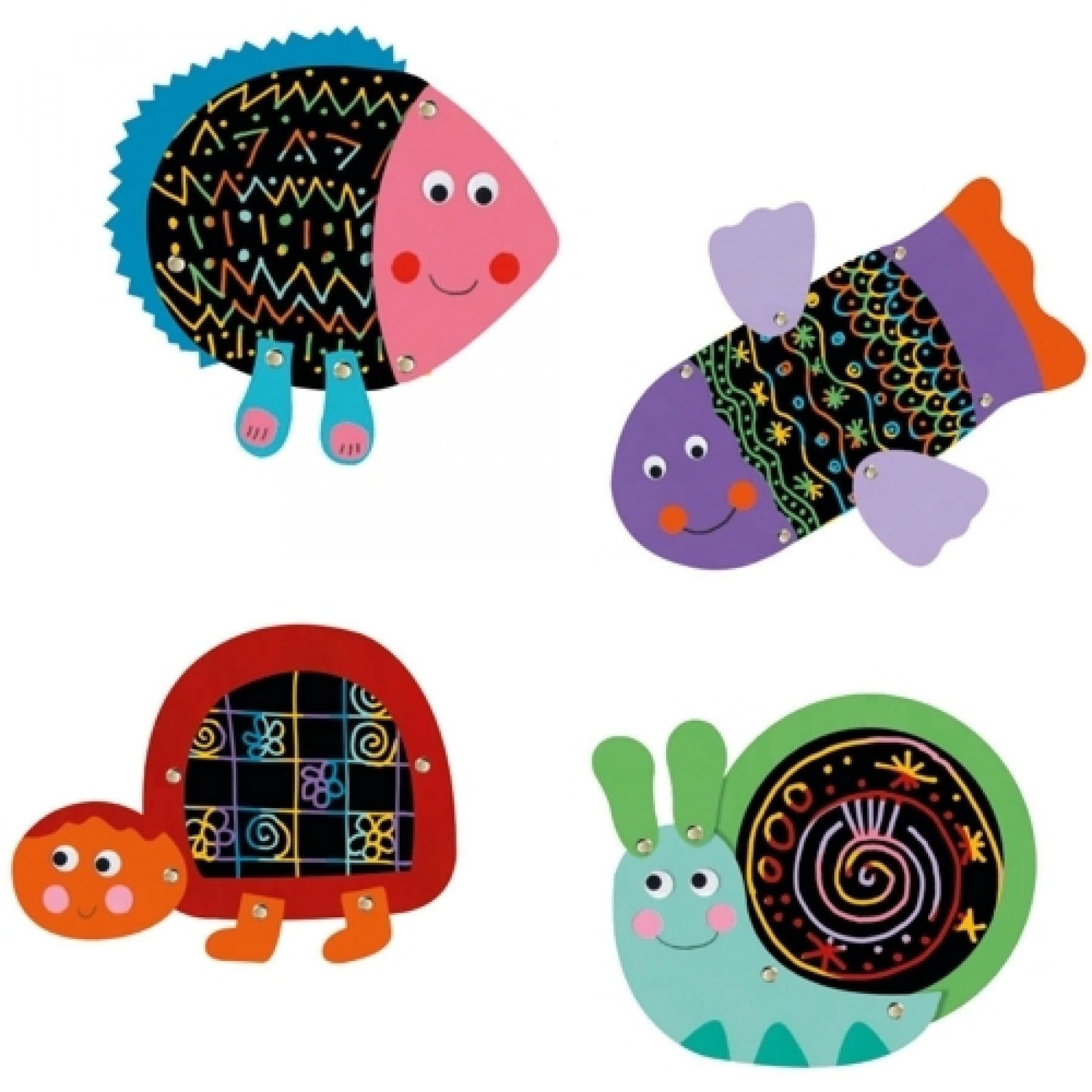 Scratch cards - funny animals