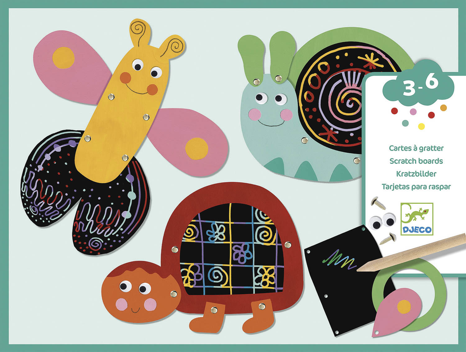 Scratch cards - funny animals