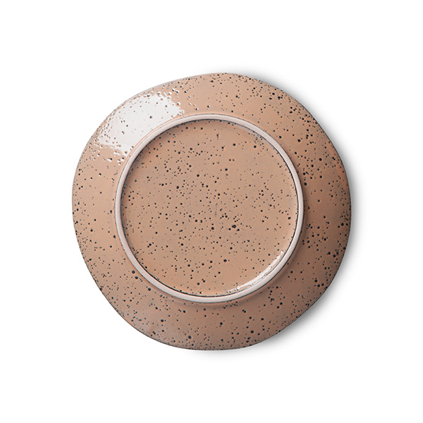 70's Ceramics: dessert plate taupe