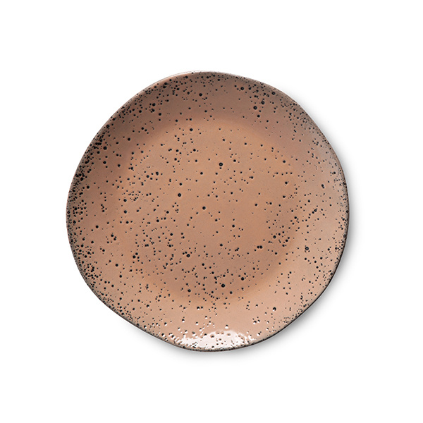 70's Ceramics: dessert plate taupe